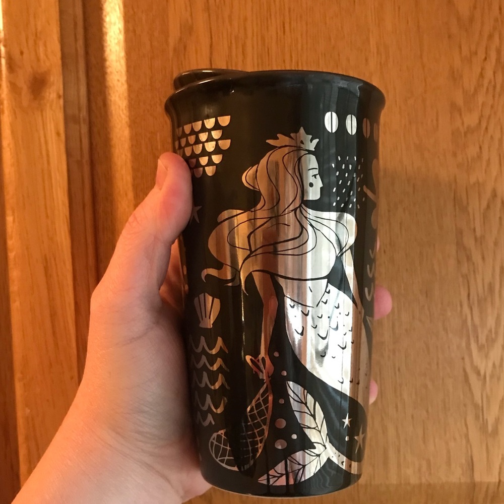 ♥️🌟SOLD🌟♥️Starbucks Mermaid Tumbler ceramic cup